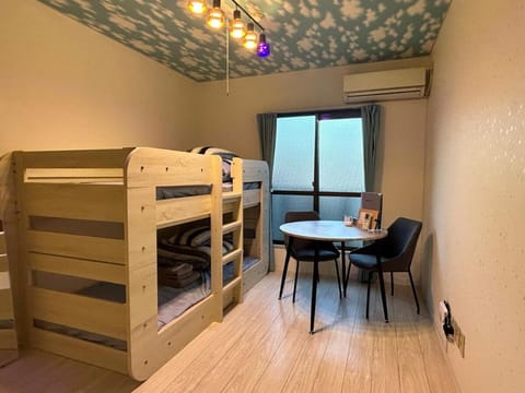 Photo of the whole room, Bedroom, bunk bed
