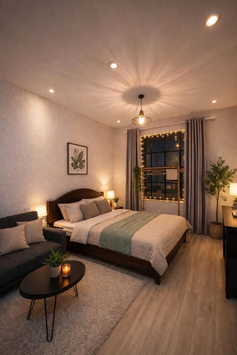 Photo of the whole room, bunk bed