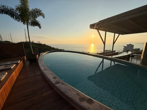 Swimming pool, Swimming pool, Sunset
