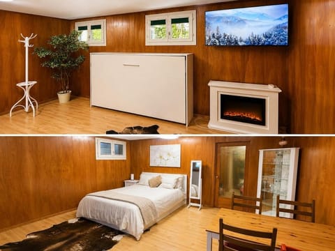 Living room, Dining area, Bedroom