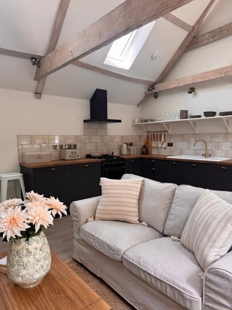 Kitchen or kitchenette, Living room, Seating area