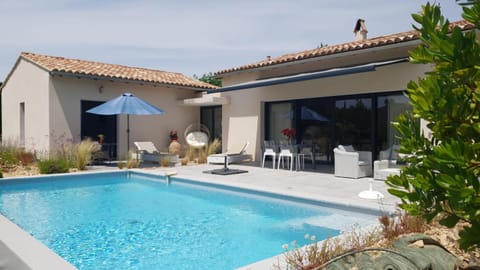 Patio, Pool view