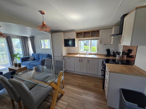Kitchen or kitchenette, Dining area, stove