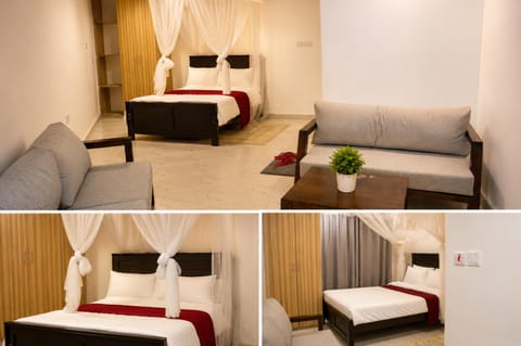 Bed, Seating area