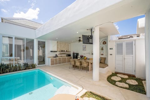 Property building, Communal lounge/ TV room, Pool view, Swimming pool