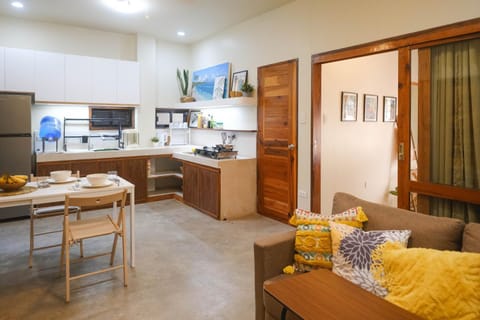 Kitchen or kitchenette, Living room, Dining area