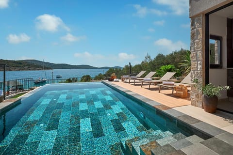 Natural landscape, Pool view, Swimming pool, sunbed