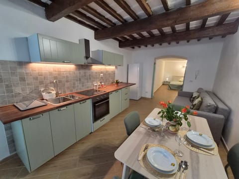 Kitchen or kitchenette, Living room, Dining area