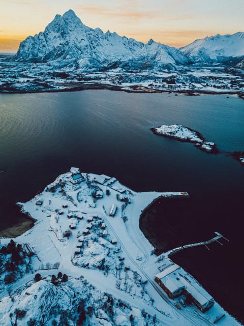 Natural landscape, Bird's eye view, Winter