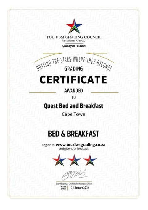 Quest Bed And Breakfast Bed and Breakfast in Cape Town