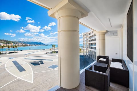 Property building, Patio, Balcony/Terrace, Sea view