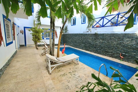 Patio, Pool view, Swimming pool, sunbed