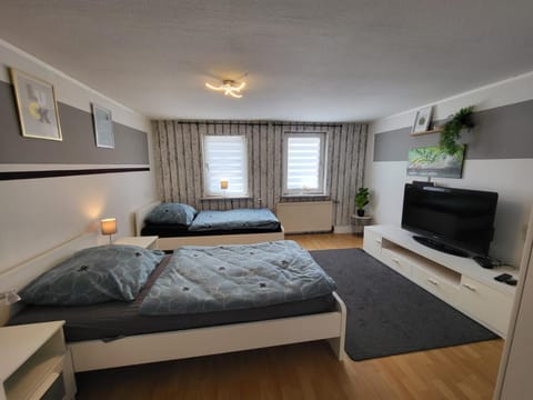 Bed, TV and multimedia, Photo of the whole room, Bedroom