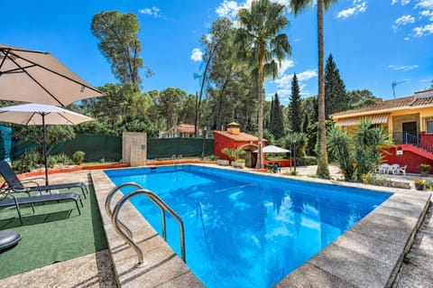 Property building, Living room, Swimming pool
