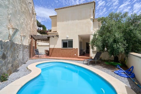 Property building, Living room, Swimming pool