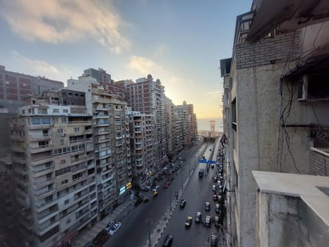 City view, Street view, Location, Sunrise