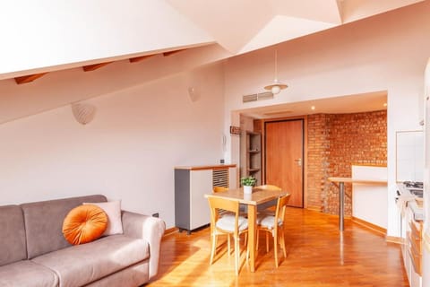 Kitchen or kitchenette, Living room, Dining area, air conditioner
