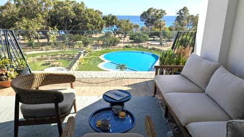 Natural landscape, Balcony/Terrace, Pool view, Swimming pool