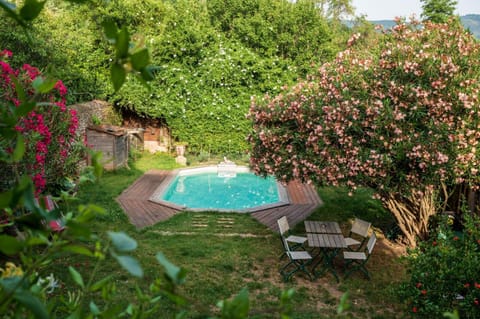 Property building, Living room, Swimming pool