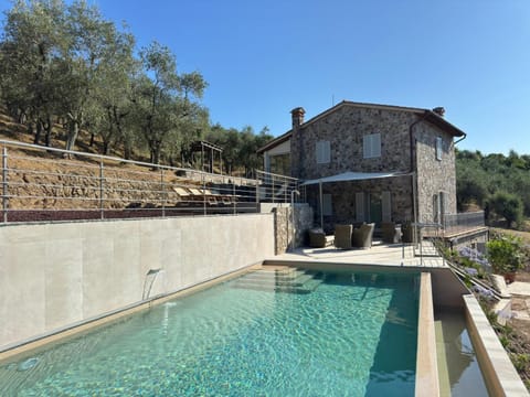Property building, Living room, Swimming pool
