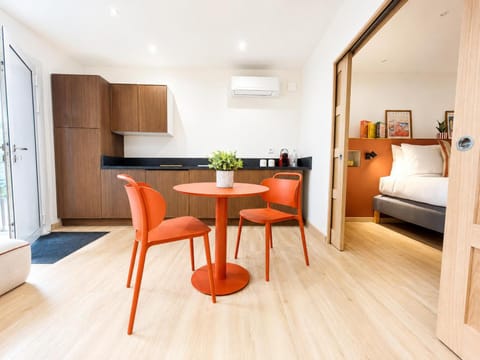 Kitchen or kitchenette, Living room, Dining area
