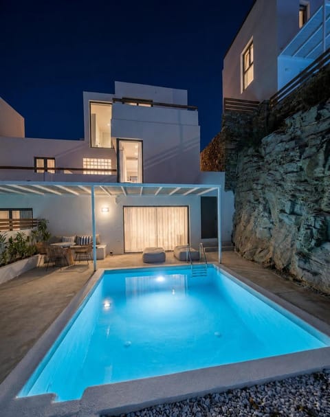 Night, Natural landscape, Pool view, Swimming pool