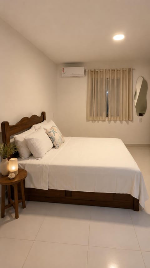 Bed, Bedroom, air conditioner