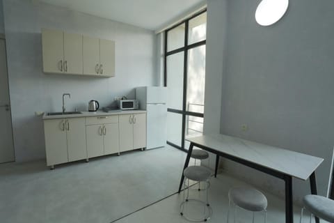 Kitchen or kitchenette, Dining area, stove