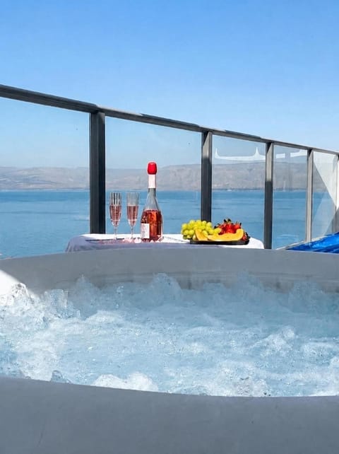 Hot Tub, View (from property/room), Balcony/Terrace, Sea view
