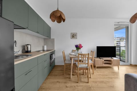 TV and multimedia, Kitchen or kitchenette, Living room, Seating area, Dining area, stove