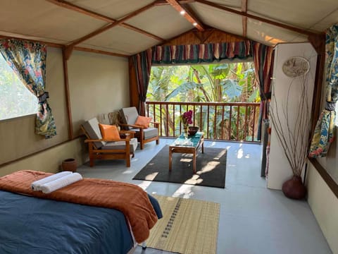 Bed, View (from property/room), Balcony/Terrace, Living room, Photo of the whole room, Seating area, Bedroom