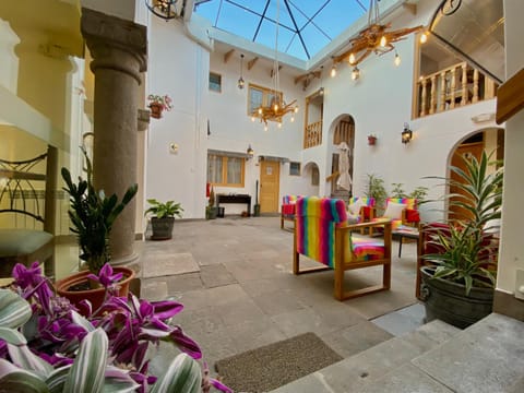 Patio, Seating area, Inner courtyard view