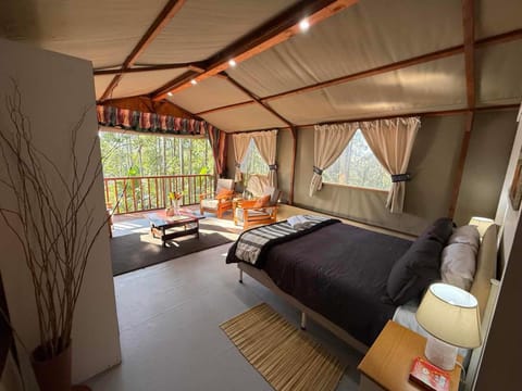 Bed, View (from property/room), Balcony/Terrace, Living room, Photo of the whole room, Seating area, Bedroom