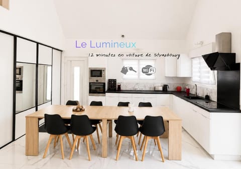 Kitchen or kitchenette, Dining area, Text overlay, oven, stove, toaster