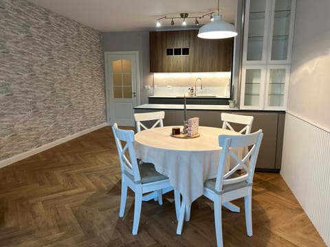 Kitchen or kitchenette, Dining area, stove