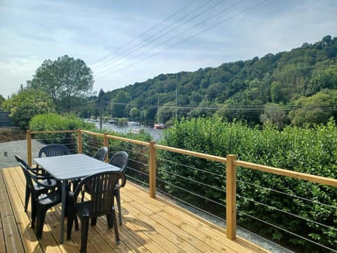 Patio, Spring, Day, View (from property/room), Dining area, River view