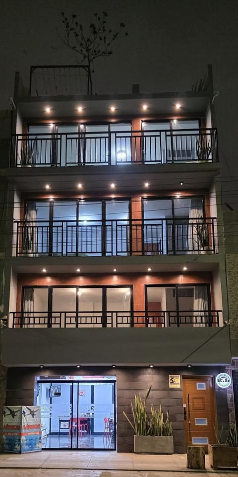 Property building, Night, View (from property/room), Balcony/Terrace