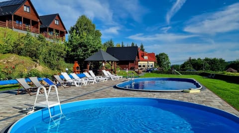 Property building, Pool view, Swimming pool, sunbed