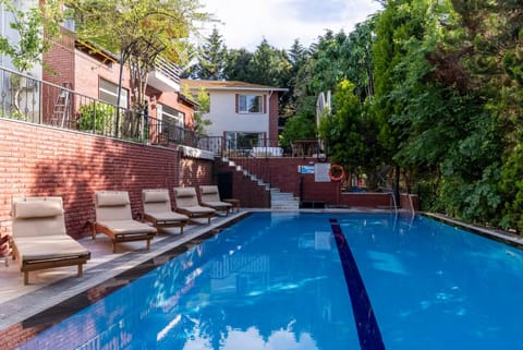 Property building, Day, Pool view, Swimming pool, Swimming pool, sunbed