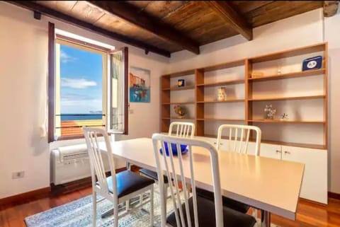 Natural landscape, Living room, Seating area, Dining area, Sea view