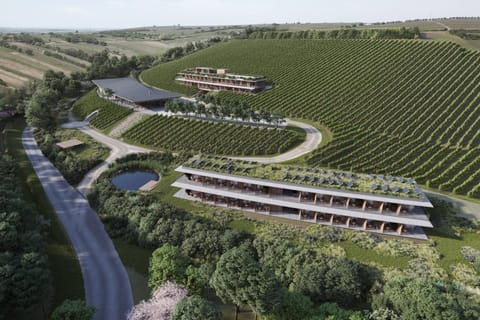 Property building, Natural landscape, Bird's eye view