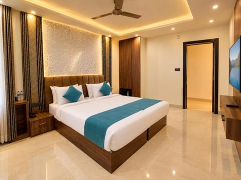 Bed, TV and multimedia, Photo of the whole room, Bedroom, fireplace, wardrobe