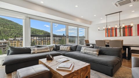 Day, Living room, Seating area, Mountain view, furniture, air conditioner