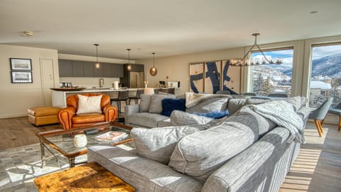 Day, View (from property/room), Kitchen or kitchenette, Living room, Dining area, Mountain view, furniture