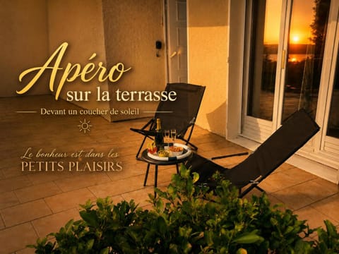 Property building, Patio, Sunset