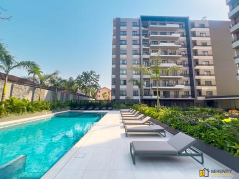 Property building, Patio, Communal lounge/ TV room, Day, View (from property/room), Balcony/Terrace, Evening entertainment, Pool view, Swimming pool, sunbed