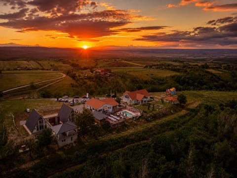 Bird's eye view, Mountain view, Sunset