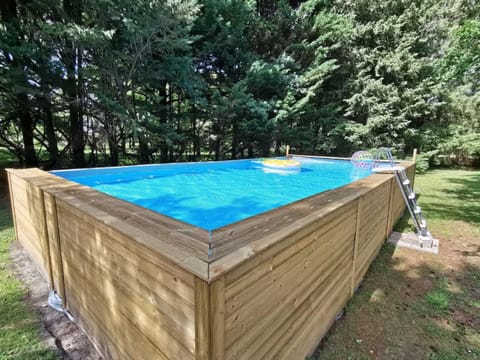 Property building, Living room, Swimming pool