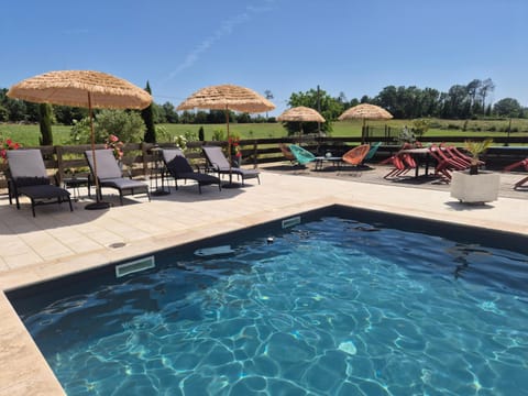 Property building, Living room, Swimming pool