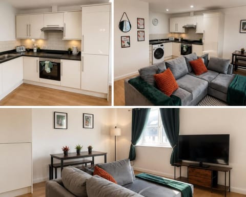 Kitchen or kitchenette, Living room, Dining area